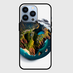 Чехол iPhone 13 Pro Планета с одним островом
