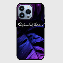 Чехол для iPhone 13 Pro Children of Bodom neon monstera, цвет: 3D-черный