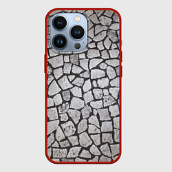 Чехол iPhone 13 Pro Каменный серый паттерн