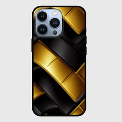 Чехол iPhone 13 Pro Gold black luxury