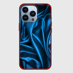 Чехол iPhone 13 Pro Синий шёлк
