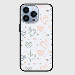 Чехол iPhone 13 Pro Lovely hearts