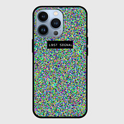 Чехол для iPhone 13 Pro Пиксельные помехи, цвет: 3D-черный