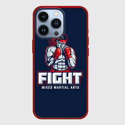 Чехол для iPhone 13 Pro Fight ММА, цвет: 3D-красный