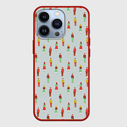 Чехол для iPhone 13 Pro People, цвет: 3D-красный