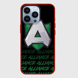Чехол для iPhone 13 Pro Alliance art, цвет: 3D-красный