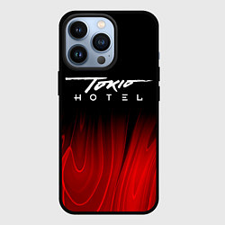 Чехол для iPhone 13 Pro Tokio Hotel red plasma, цвет: 3D-черный