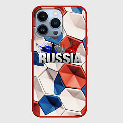 Чехол для iPhone 13 Pro Плиты Россия, цвет: 3D-красный