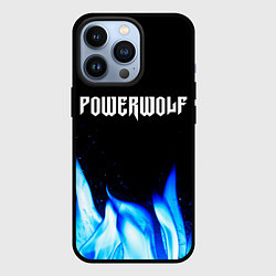 Чехол для iPhone 13 Pro Powerwolf blue fire, цвет: 3D-черный