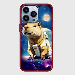 Чехол iPhone 13 Pro Капибара-космонавт - нейросеть