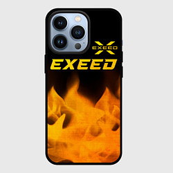 Чехол для iPhone 13 Pro Exeed - gold gradient: символ сверху, цвет: 3D-черный