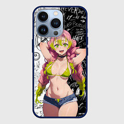 Чехол для iPhone 13 Pro Мицури Канроджи - Demon slayer, цвет: 3D-тёмно-синий
