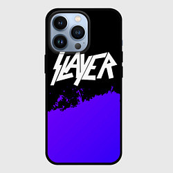 Чехол для iPhone 13 Pro Slayer purple grunge, цвет: 3D-черный