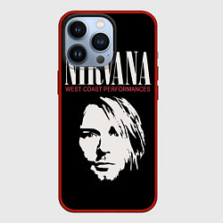 Чехол для iPhone 13 Pro Nirvana - Kurt Cobain, цвет: 3D-красный