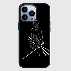 Чехол для iPhone 13 Pro Roronoa Zoro - One Piece, цвет: 3D-тёмно-синий