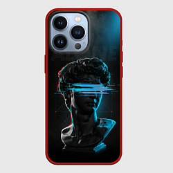 Чехол для iPhone 13 Pro Давид Микеланджело - дым, цвет: 3D-красный