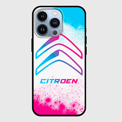 Чехол для iPhone 13 Pro Citroen neon gradient style, цвет: 3D-черный