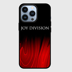 Чехол для iPhone 13 Pro Joy Division red plasma, цвет: 3D-черный