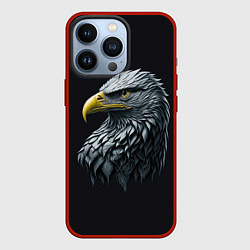 Чехол для iPhone 13 Pro Орёл от нейросети, цвет: 3D-красный