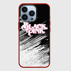 Чехол для iPhone 13 Pro Blackpink - черно-белый, цвет: 3D-красный