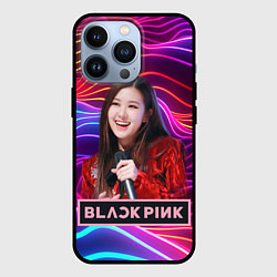 Чехол для iPhone 13 Pro Blackpink Rose, цвет: 3D-черный