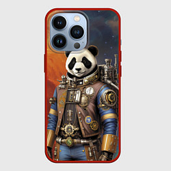 Чехол iPhone 13 Pro Панда-космонавт - стимпанк