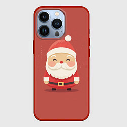 Чехол для iPhone 13 Pro Санта Клаус: арт нейросети, цвет: 3D-красный