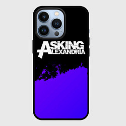 Чехол для iPhone 13 Pro Asking Alexandria purple grunge, цвет: 3D-черный