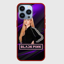 Чехол для iPhone 13 Pro Rose Blackpink, цвет: 3D-красный