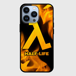 Чехол для iPhone 13 Pro Half-Life - gold gradient, цвет: 3D-черный