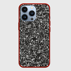 Чехол для iPhone 13 Pro Art black, цвет: 3D-красный