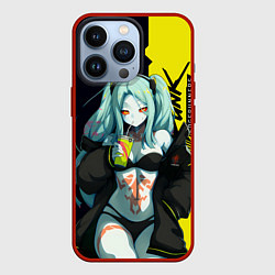 Чехол для iPhone 13 Pro Rebecca - Cyberpunk Edgerunners, цвет: 3D-красный