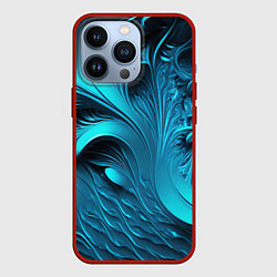 Чехол для iPhone 13 Pro Неоновые объемные узоры, цвет: 3D-красный