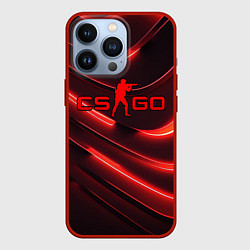 Чехол iPhone 13 Pro CS GO red neon