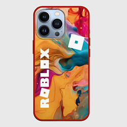 Чехол для iPhone 13 Pro Roblox Logo Color, цвет: 3D-красный