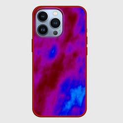 Чехол для iPhone 13 Pro Абстрактные разводы на воде, цвет: 3D-красный