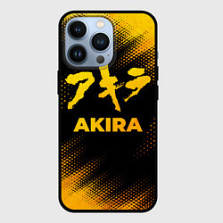 Чехол для iPhone 13 Pro Akira - gold gradient, цвет: 3D-черный