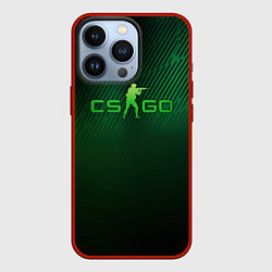 Чехол iPhone 13 Pro CSGO green logo