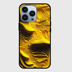 Чехол iPhone 13 Pro Желтая объемная текстура