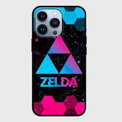Чехол для iPhone 13 Pro Zelda - neon gradient, цвет: 3D-черный