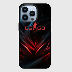 Чехол для iPhone 13 Pro CS GO dark red black, цвет: 3D-черный