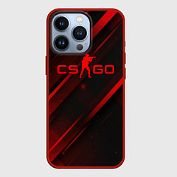 Чехол для iPhone 13 Pro CS GO red light, цвет: 3D-красный