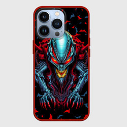 Чехол для iPhone 13 Pro Инопланетный монстр, цвет: 3D-красный