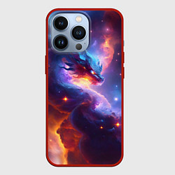 Чехол для iPhone 13 Pro Туманность дракона, цвет: 3D-красный
