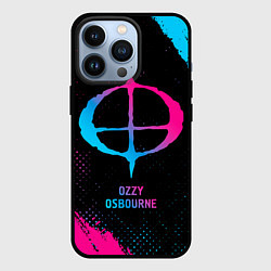 Чехол iPhone 13 Pro Ozzy Osbourne - neon gradient