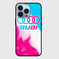 Чехол для iPhone 13 Pro Audi neon gradient style, цвет: 3D-черный