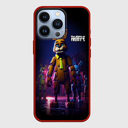 Чехол для iPhone 13 Pro Five Nights at Freddys horror, цвет: 3D-красный