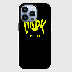 Чехол для iPhone 13 Pro Кот во тьме, цвет: 3D-черный