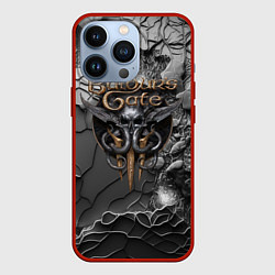 Чехол для iPhone 13 Pro Baldurs Gate 3 logo dark, цвет: 3D-красный