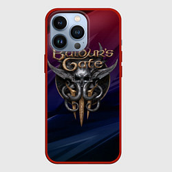 Чехол для iPhone 13 Pro Baldurs Gate 3 logo geometry, цвет: 3D-красный